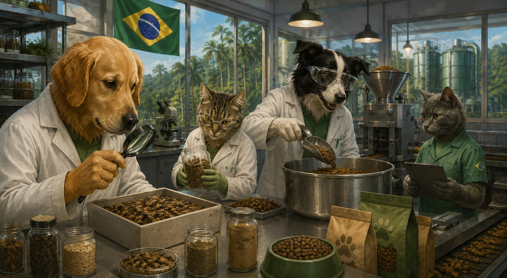 Produ&ccedil;&atilde;o De Prote&iacute;na De Inseto No Brasil