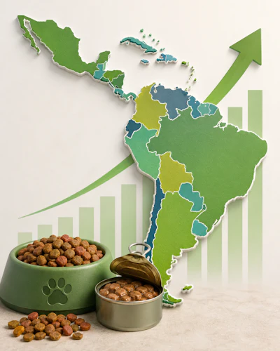 Across much of Latin America, cat food volumes are increasing faster than dog food.