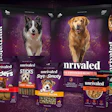 Unrivaled's product line includes eight dry foods, four human-grade wet food recipes packaged in recyclable Tetra Pak cartons, and eight treat varieties.