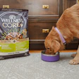 According to Wellness Pet, palatability testing showed Wellness CORE+ Healthy Weight was preferred over select leading weight management dry dog foods.
