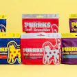 Purrks is available in Chicken Crunchies, Beef Crunchies and Catnip Crunchies.
