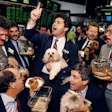 1980s Photo Of A Stock Brokers On The New York Stock Exchange Floor