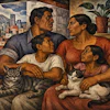 Mexican Mural Painting In The Style Of José Clemente Orozco