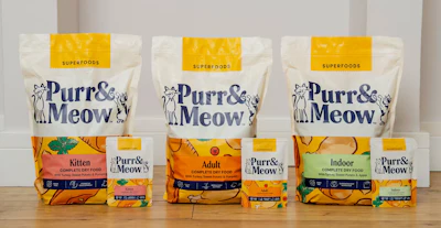 The reformulated cat recipes include prebiotics, postbiotics, psyllium husk, apple and Mojave yucca.