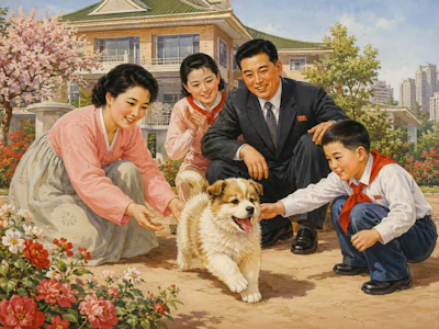 There are no official data on pets in North Korea, but ownership is gradually growing, especially among elites.