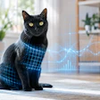 Black Cat Being Scanned Ai Chat Gpt