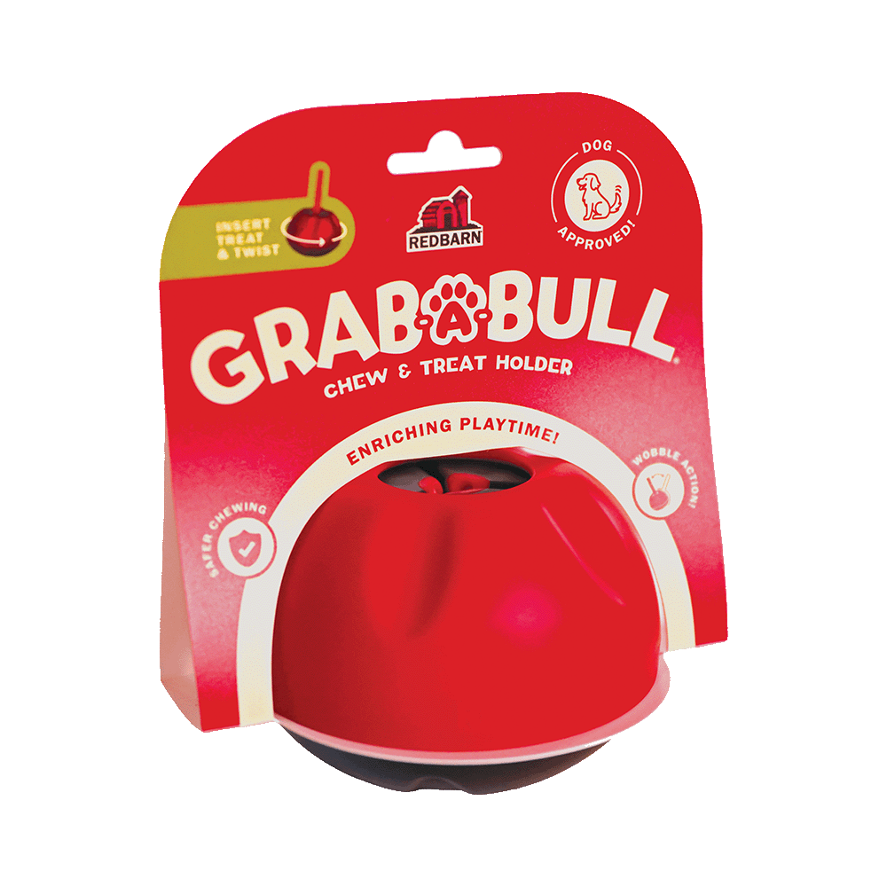 Grab-A-Bull is built to support a variety of regularly sized bully sticks and chews.