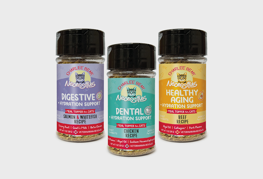 Launching alongside Nuggets for Cats, the toppers are designed to reflect Charlee Bear’s commitment to bringing thoughtful, functional nutrition to feline families.