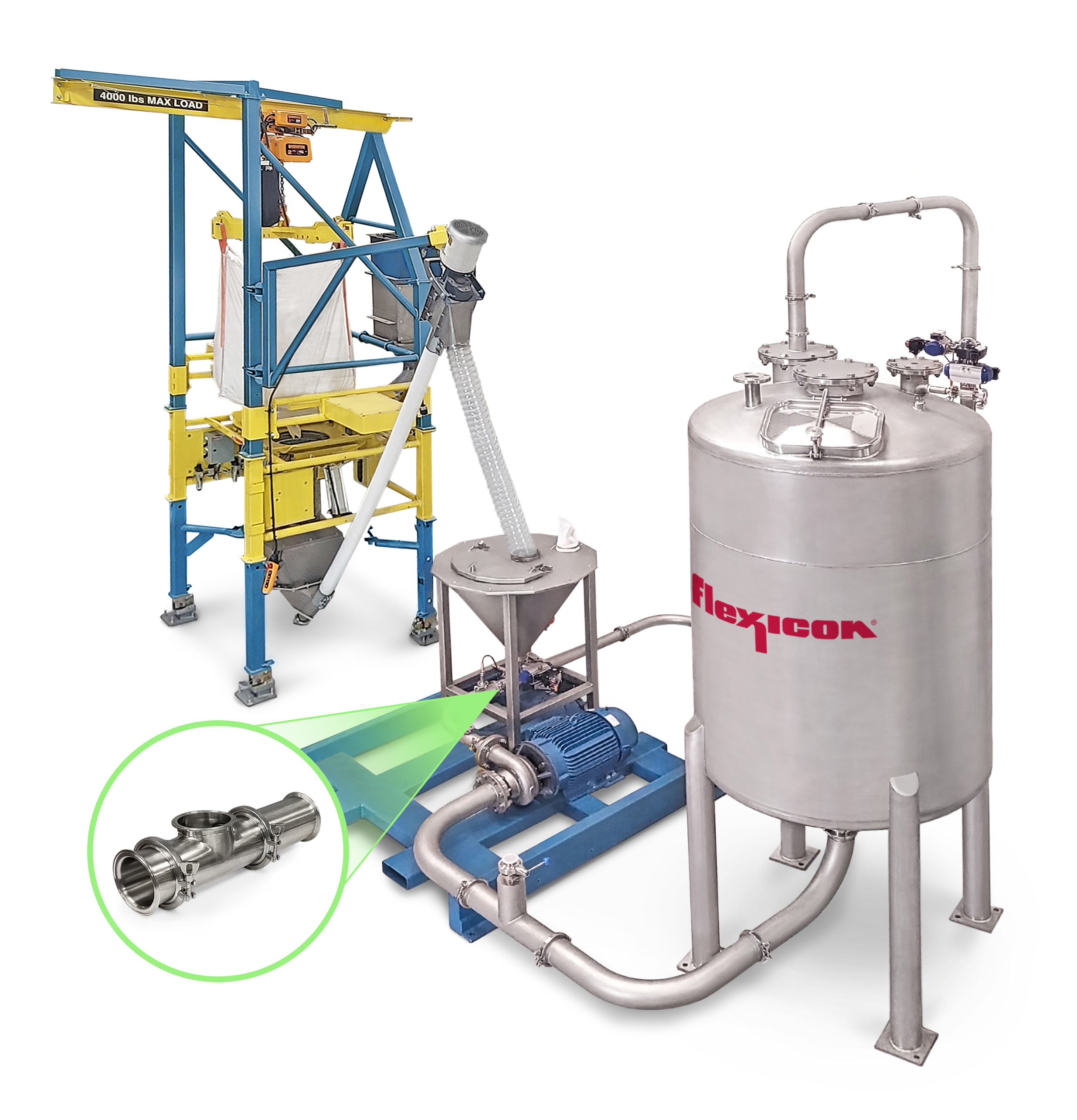 Flex Eductor™ Solid Liquid Mixing And Blending System