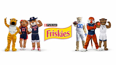 Friskies Signs College Cat Mascots