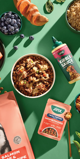 Jinx has expanded its offerings to include everything from dry and wet food to treats and meal toppers, taking advantage of the customization trend and ensuring there’s something for everyone.