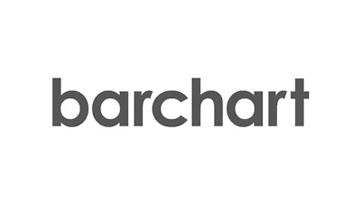 Barchart company logo in gray text