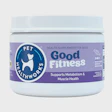 Pet Healthworks Good Fitness dog health supplement jar with purple label supporting metabolism and muscle health